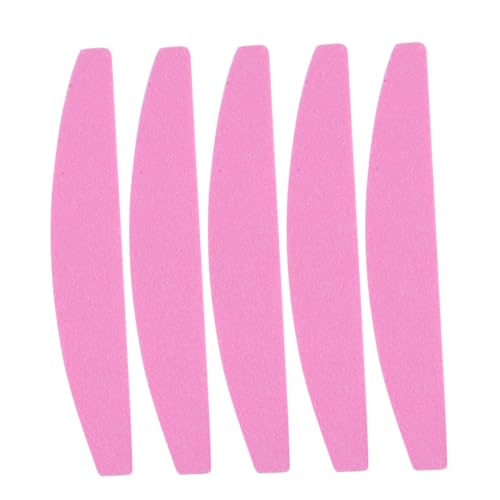 ELAYARD 1 Establecido 10pcs Tira Esmerilada De Doble Cara Bloque De Lijado De Uñas Tira Helada De Manicura Tira De Limas De Uñas Rosa