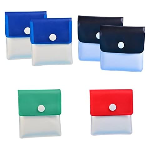 Buy-Simplicity® Pack of 6 Pocket Ash Trays Cigarette Bin Outdoor Pouch | Outdoor Ashtray Patio Office Home Travel | Smell Proof fireproof safe PVC Portable & Compact- Assorted Color Cover