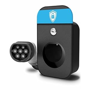 Parkwächter E1 kabelorganizer voor Wallbox met slot, docking-station voor EV laadkabelstekker type 2, laadstation kabel-wandhouder, e-auto kabelhouder, kinderbeveiliging en diefstalbeveiliging