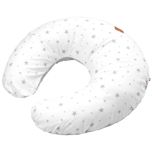 Sevira Kids - Cojín de lactancia ergonómico + funda, Stella Made in France