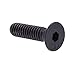 Prime-Line 9173964 Socket Cap Screws, Flat Head, Hex (Allen) Drive, 1/4 in-20 X 1 in, Black Oxide Coated Steel, (50-pack)