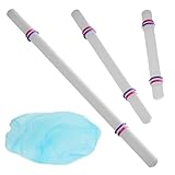 Bakerpan Fondant Roller 3 Size Set, for Rolling Fondant, Gum Paste, Dough, Large, Medium and Small Rolling Pins with Thickness Rings, 19.5', 13', 9' Rollers