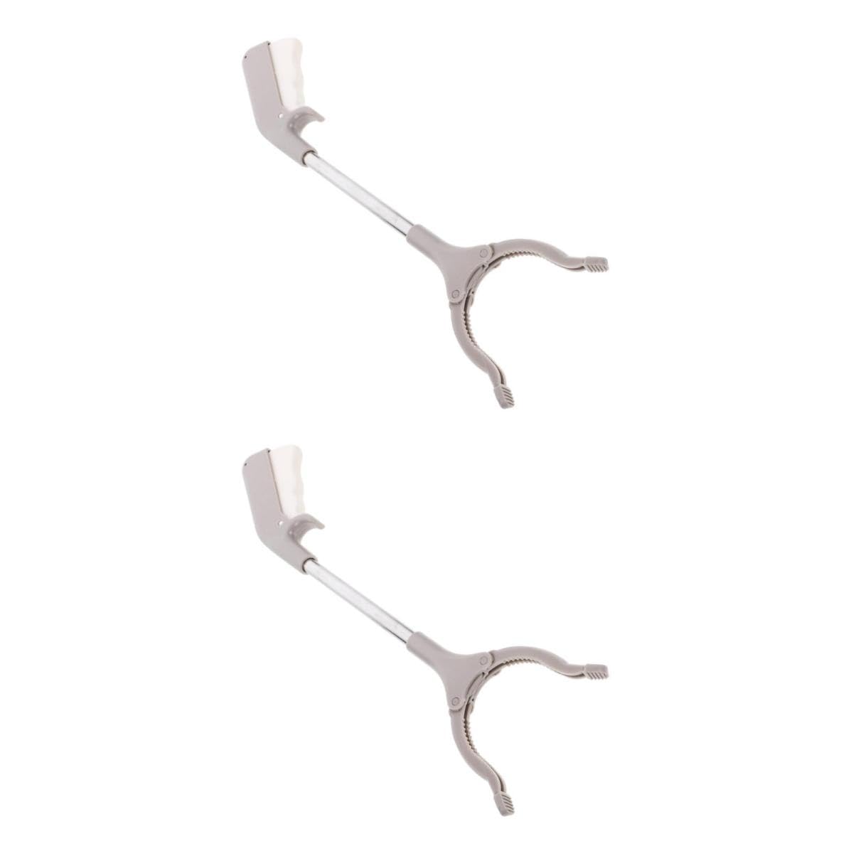 2 Set Pinza Per Rifiuti Acciaio Inossidabile Strumento Pratico Per Immondizia Per Anziani E Disabili Resistente Ed Esterni 2 Pezzi*2