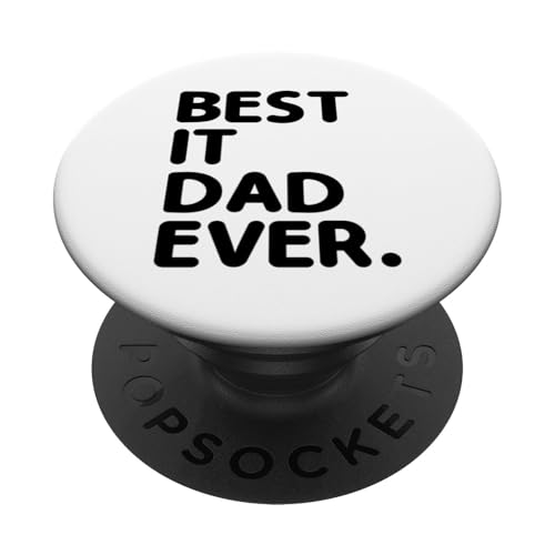 Best IT Dad Ever Programador Programador Codificador PopSockets PopGrip Intercambiable