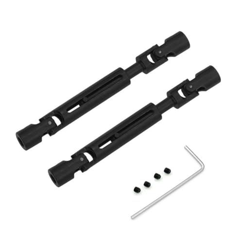 XBERSTAR Eje de transmisión RC para 1/12 MN82 LC79 MN78 RC Piezas de actualización de eje de transmisión de metal (negro)