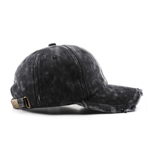 Image of Classic Washed Distressed Vintage Baseball Cap Unconstructed Soft Cotton Denim Dad Hat for Men Women
