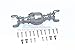 Tamiya MERC-Benz G500 CC-02 (#58675) Aluminum Front Gear Box - 1 Set Gray Silver