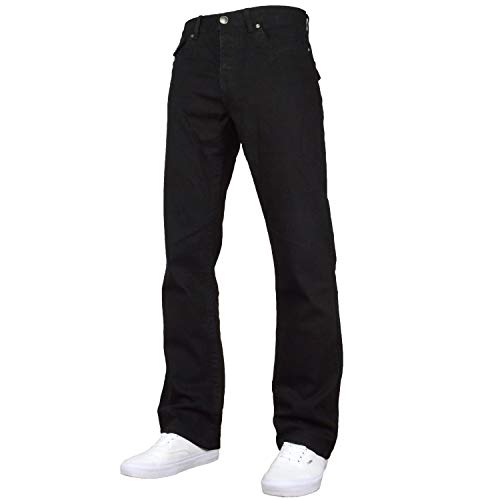 F & H Washington Jean pour homme Coupe droite Coupe large - noir - 44W x 30L Cover