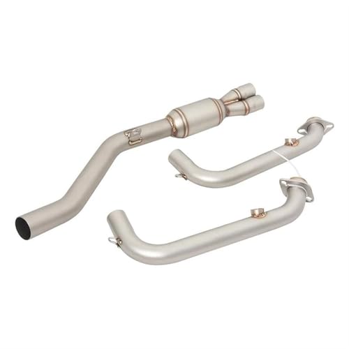 ZEEBQHKLW Per CFMOTO 450 SR 450 SRS NK450 2022 2023 2024 Slip On Silenziatore di Scarico per Moto Sistemi Completi Tubo di Collegamento Centrale Anteriore Sostituzione Parti