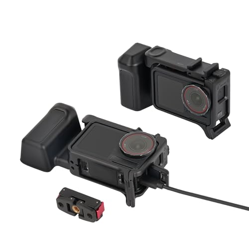 Jaula de cámara para vlogs de acción con grip de mano de silicona 3