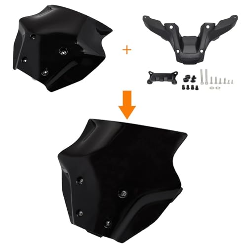 powietrzadeflektor Owiewka szyby przedniej, osłona szyby przedniej pasująca do akcesoriów motocyklowych YAMAHA MT-09 MT09 MT 09 MT09 2024 Deflektor motocykla(Transparent)