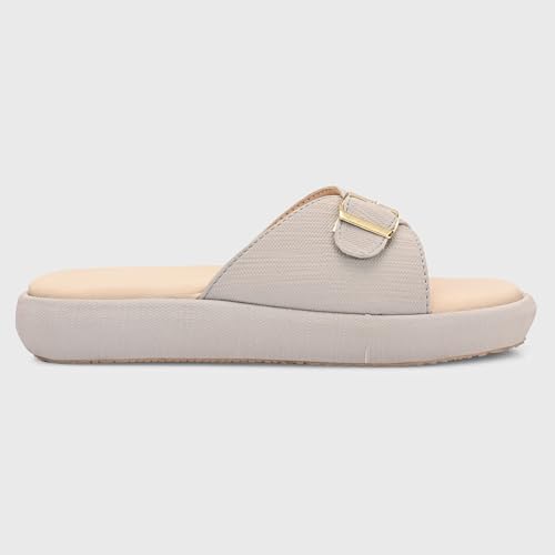 Image of Centrino Women's Sandals | Elegant Stylish Slip-On Chappals for Ladies |Lightweight & Breathable Slippers /Flip-Flops| Durable Outdoor Synthetic Casual Wear,Party and Formal Occasions(9322)
