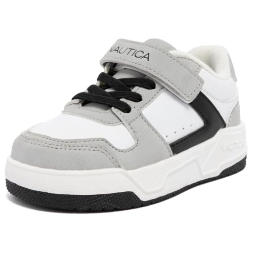 Image of Nautica Kids Adjustable Strap Shoes | Comfortable Casual Sneakers for Boys and Girls, Toddlers & Little Kids
