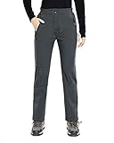 Die damen Verdickte Funktionshose mit 2 Reißverschluss-Sicherheitstaschen, die bequem sind, um Ihre Sachen sicher zu verstauen, während Sie sich bewegen.