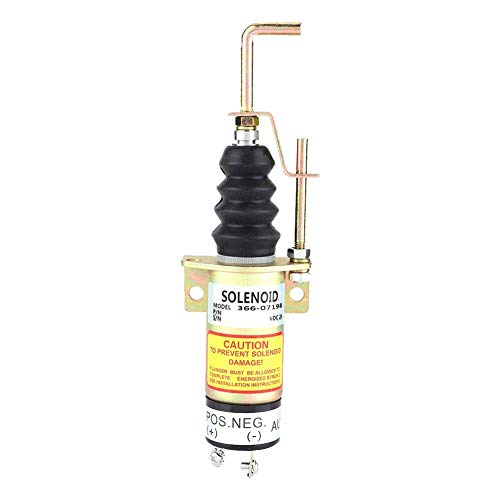 JF-XUAN Shutoff Solenoid Valve, Fuel Shutoff Solenoid Valve for Electric Generator 24V Great Manufacturing and Has Stable for Electric Generator Valves