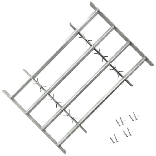 Grate per Finestre Regolabili 4 Barre Trasversali 700-1050 mm (7,49KG)-250109