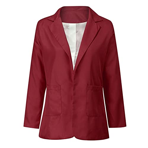 Casaco de manga comprida para mulheres outono inverno trabalho blazer cardigã jaqueta básica blazer