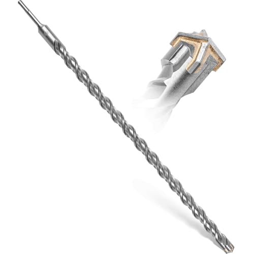 Foret SDS Plus BAUBECK 30 mm x 600 mm - Foret béton/pierre, acier 40CR, 4 coupes, SDS Plus 30 mm, foret maçonnerie haute précision