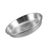 Plat à tremper en acier inoxydable - parfaitement utilisé pour tremper la sauce, assaisonnements, vinaigrettes, la sauce soja, sauces, apéritifs, plats d'accompagnement, etc., plat d'accompagnement en acier inoxydable