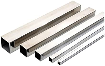REMSEY 1pcs Square Tube 40mm*40mm Side Width 2mm Wall Thickness Pipe 100/150/200/300/400/500mm Length 304 Stainless Steel Hollow Duct kindly (Size : 300mm)