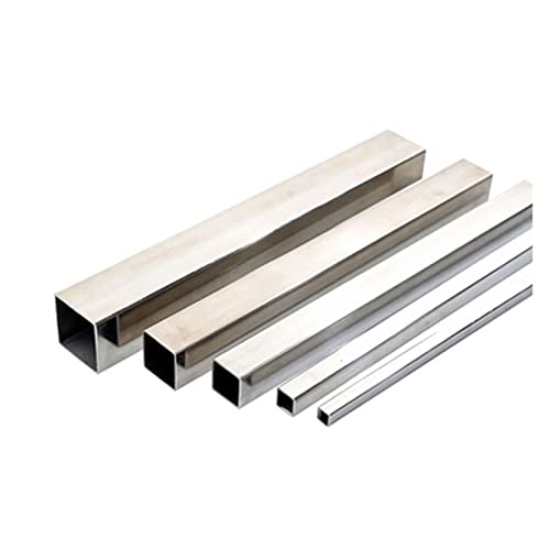 REMSEY 1pcs Square Tube 40mm*40mm Side Width 2mm Wall Thickness Pipe 100/150/200/300/400/500mm Length 304 Stainless Steel Hollow Duct kindly (Size : 300mm)