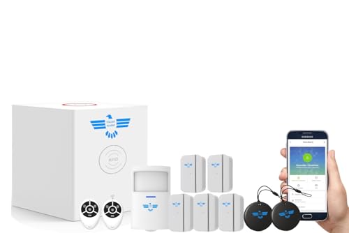 ITALIAN ALARM - Allarme Casa Senza Fili con App Smart, Kit Antifurto Casa Wireless con Sensori Porte e Finestre, Sistema di Sicurezza con Avviso Mancanza Corrente, già Configurato e Assistenza Italia