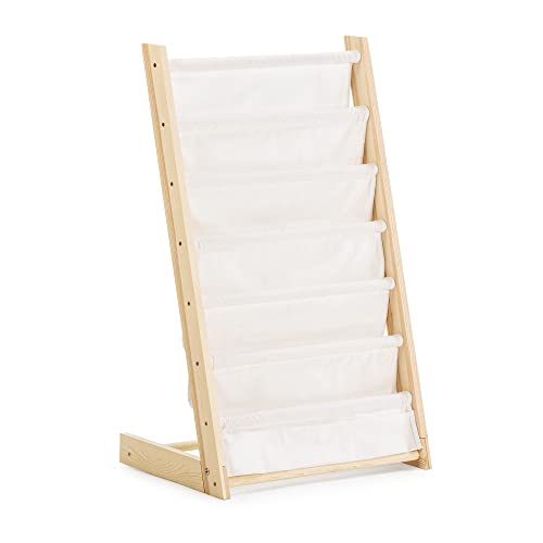 HOMN LIVING Revistero Rui en Tela y Madera con 6 Secciones