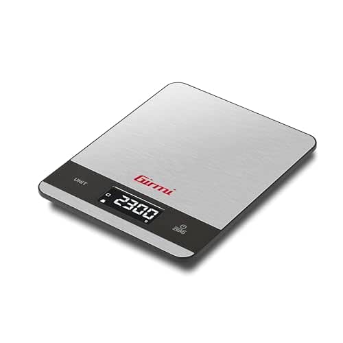 Girmi PS05 Elektronische Küchenwaage, 1 g/5 kg, Platte aus Edelstahl,
