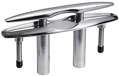 Taquet rétractable Osculati 220mm escamotable en inox poli miroir anti-corrosion marine
