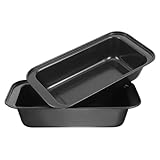 VINTORKY 2 Stücke Schwarz Backbleche Für Ofen Kuchen Pan Kuchen Form Kuchen Tablett