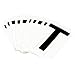 Brady 5050-T, 50529 Vinyl 5050 Series Letter Label w/Legend: T, 50 Packs of 10 pcs