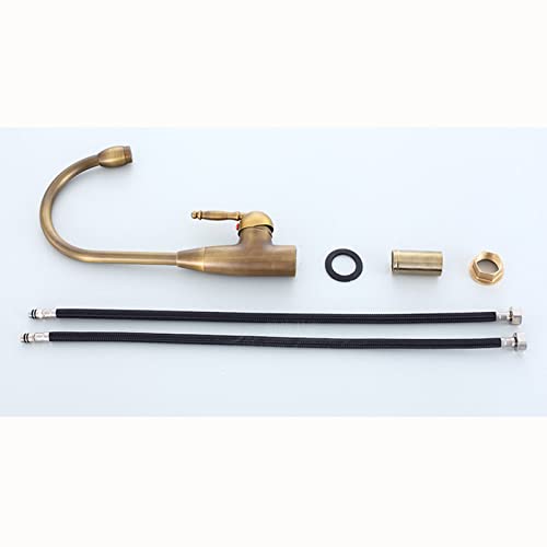 Robinet en laiton vintage noir mat finition antique luxe - 6