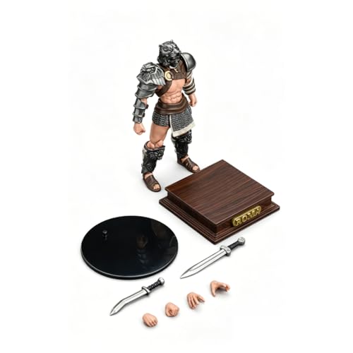 Toyvanta 1/18 Scale Gladiator Action Figure Fighter, Detachable Warrior Model, Vintage Combat Collectible (Tiger Claw)