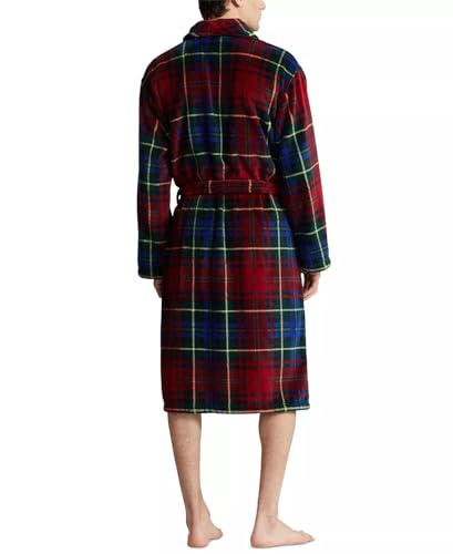 POLO RALPH LAUREN Men's Microfiber Plaid Shawl Collar Robe2