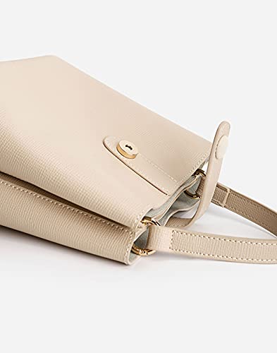 Tijn Crossbody Handbag For Women Top-Handle Leather Fashion Mini Tote Shoulder Bag Medium Size Retro Bucket Bag.cream (Guna) #TOP3