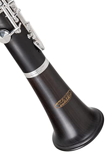 Classic Cantabile CL-20 Winds Bb- Klarinette - Echtholz - Deutsches System - 20 Klappen - 6 Ringe - Korpus aus Grenadill - versilberte Mechanik - inkl. Koffer