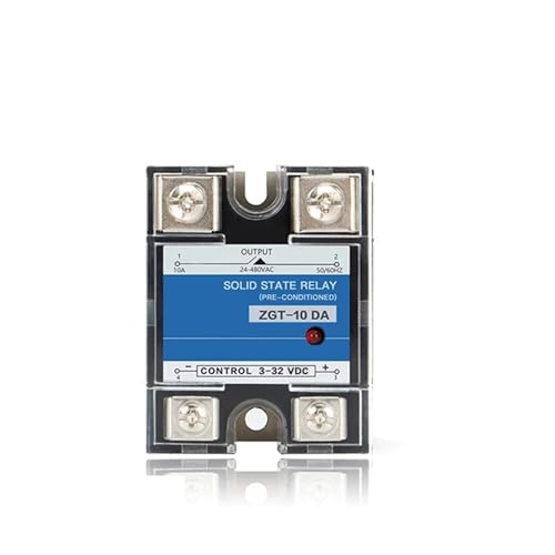 Relais statique monophasé commande CC dissipateur thermique CA 10DA pour interrupteur électronique