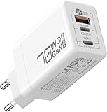 AVUMDA Caricatore USB C PD3.0 GaN Rapido Alimentatore 3 Porte per MacBook Pro Air M1 M2 Dell XPS iPhone iPad Pro Air Google Pixel Samsung Galaxy S23 Ultra Plus S22 Steam Deck