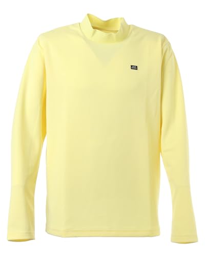 [ジャックバニー] メンズ 長袖 モックネックシャツ (ブリスターメッシュ・通気性) / ゴルフ / 262-5166117 060_イエロー 5 [L]
