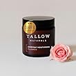 Everyday Moisturiser Flower - 100% Organic Beef Tallow Cream with Flower Extracts, Organic Beef Tallow Skincare, Day Cream from Germany on Lake Constance of Grass-Fed Cattle (120)
