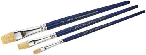 Pébéo Eveil Artistique 697198 1 Packet of 3 Paintbrushes White Bristles