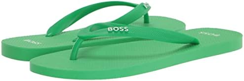 BOSS Men's Big Logo Flip Flops Slipper, Highlighter Green, 8-9 | Image 6