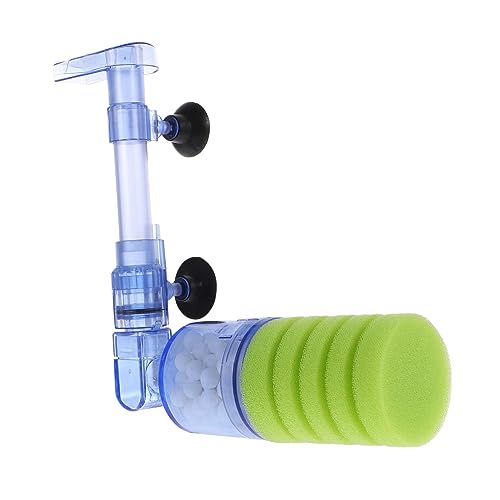 BESPORTBLE 水槽フィルター ヒータ 空気 ーナー 水族館 ポンプ 水滴フィルター コーラー パンプス アクアスケープ 魚フィルター スポンジフィルター 水槽の付属品 プラスチック Blue
