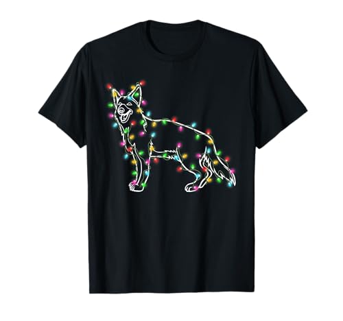 German Shepherd Dog Tree Christmas Sweater Xmas Dogs Gifts T-Shirt