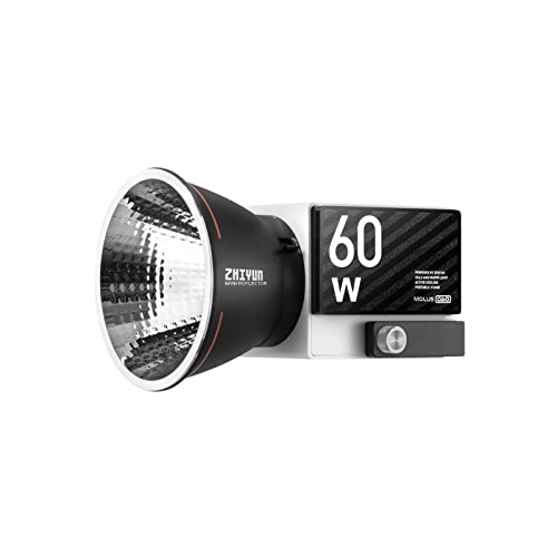 Luz de vídeo Zhiyun Molus G60, luz de estúdio portátil de 60 W para gravação de vídeo em retrato, lu