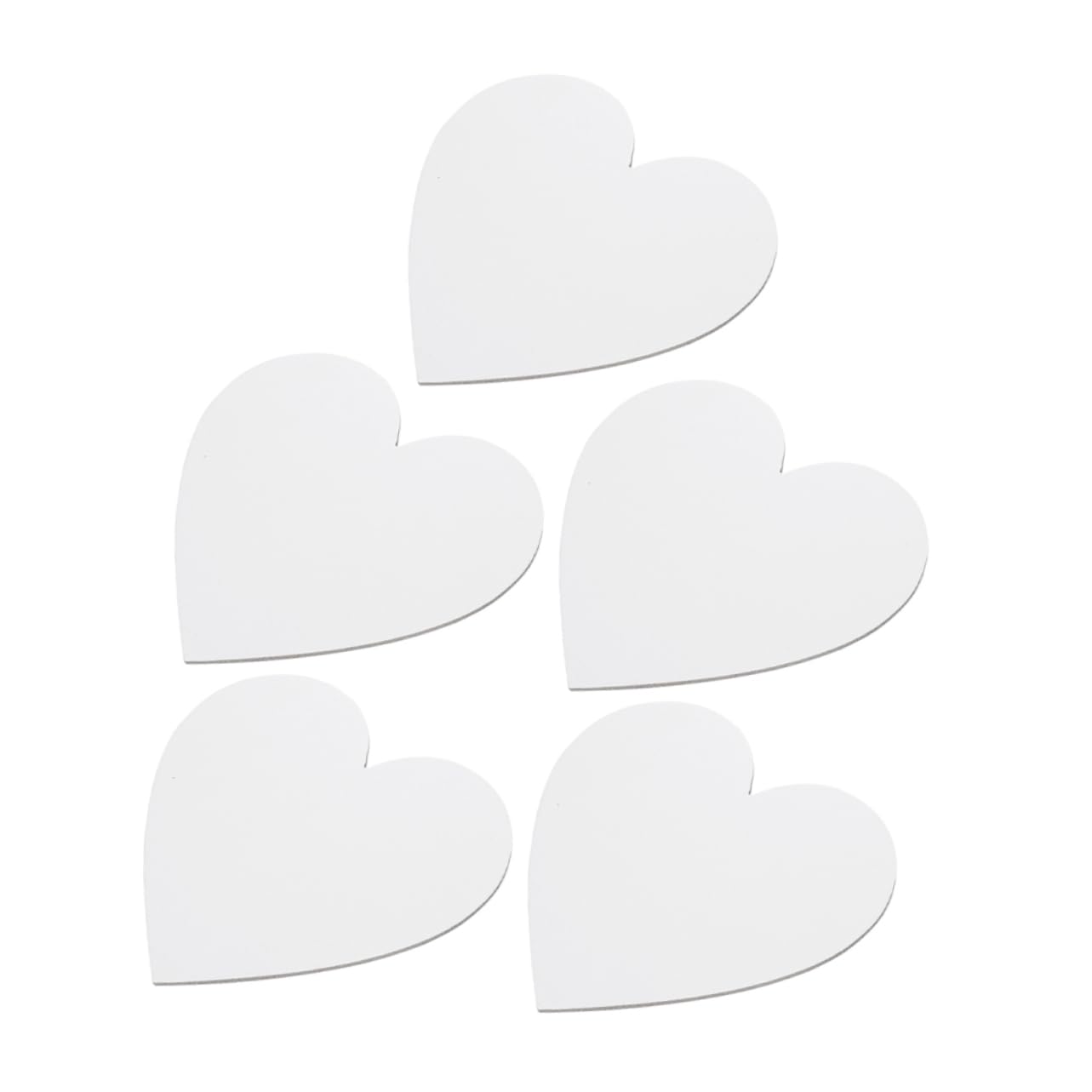 Tablero de lienzo para pintar con forma de corazón Uonlytech de 5 piezas para bocetos