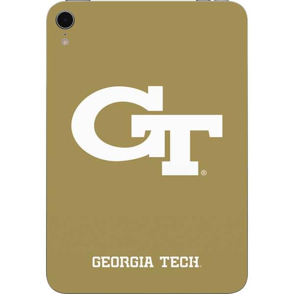 Skinit Decal Tablet Skin Compatible with iPad Mini 7 (2025) - Officially Licensed Georgia Institute of Technology Gold GT Design