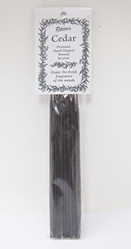 20 Sticks 11 Cedar Hand Dipped Natural Incense by Paines