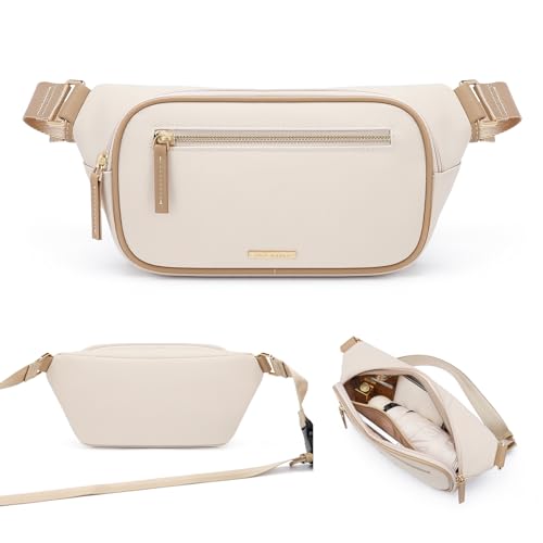 GOLF QUALITY Belt Bag for Women, Fashion Crossbody Chest Bag Fanny Packs for Women Sling Cross Body Waist Bag Shoulder Waist Packs Purse Running for Outdoors Sports Working, Apricot