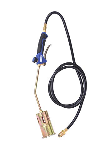 Flame King YSNAX1-061 Propane Torch Kit Heavy Duty Weed Burner, Blue/Black/Brass